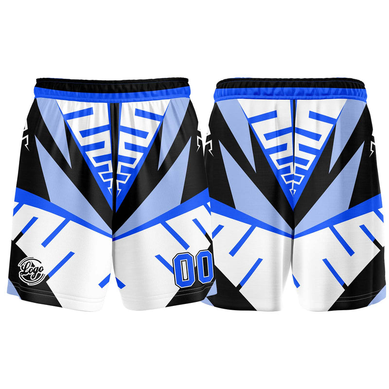 Custom White Black Blue Basketball Jersey Uniform Suit Printed Your Logo Name Number