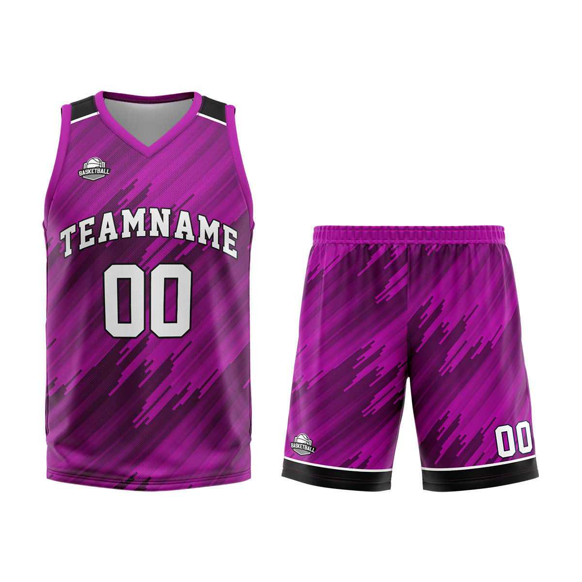 Custom Rose Basketball Jersey Uniform Suit Printed Your Logo Name Number enthsush