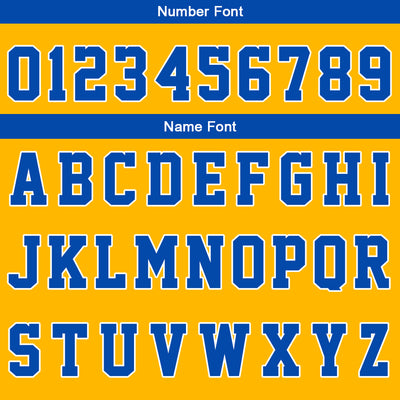 Custom Basketball Soccer Football Shooting Long T-Shirt for Adults and Kids Yellow&Royal enthsush