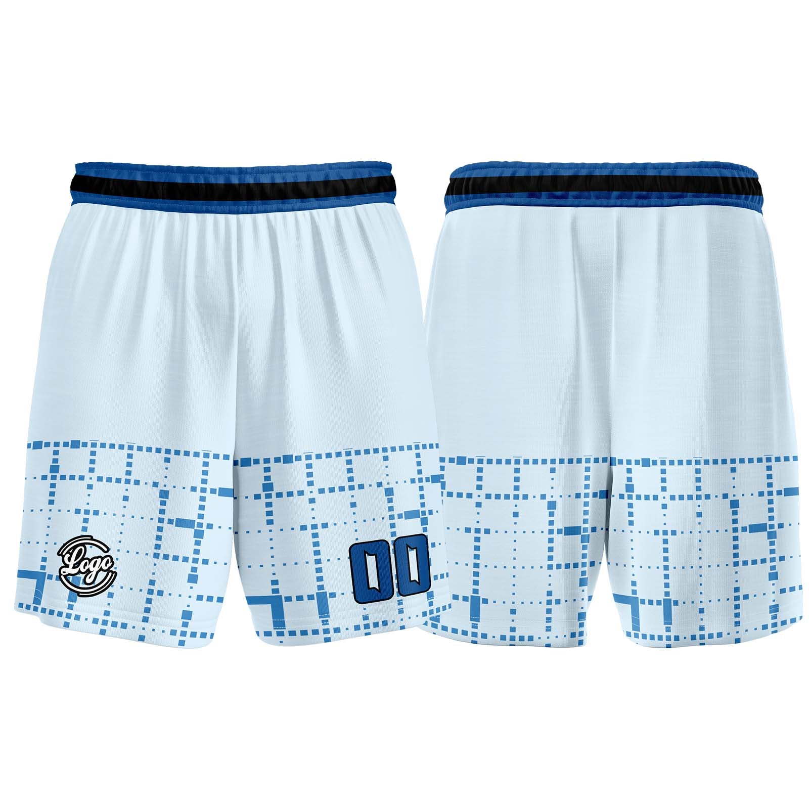 Custom Light Blue Basketball Jersey Uniform Suit Printed Your Logo Name Number enthsush