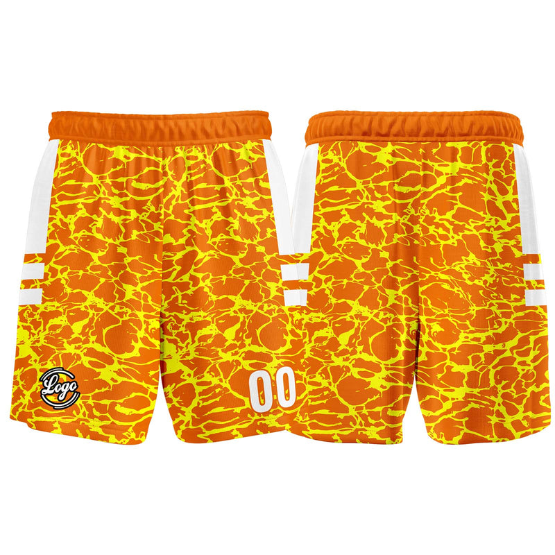 Custom Orange Basketball Jersey Uniform Suit Printed Your Logo Name Number