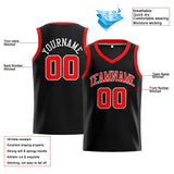 Custom Stitched Basketball Jersey for Men, Women And Kids Black-Red-White