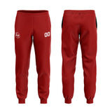 Custom Black Deep Red Sweatshirt Hoodie For Men Women Girl Boy Print Your Logo Name Number