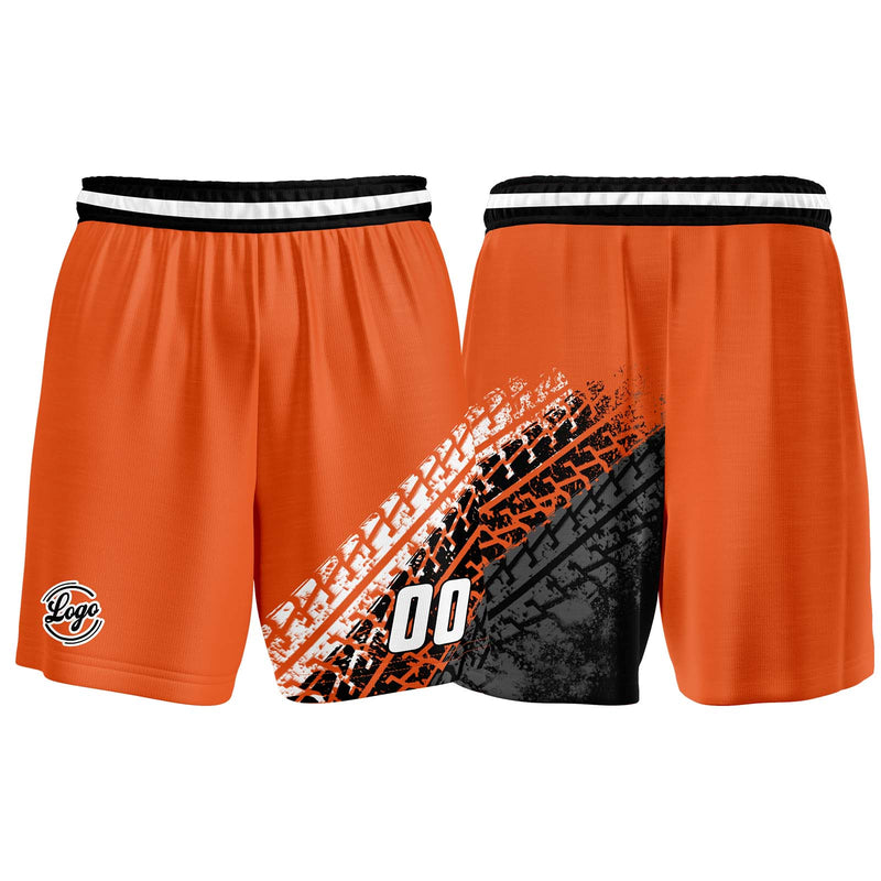Custom Orange Basketball Jersey Uniform Suit Printed Your Logo Name Number