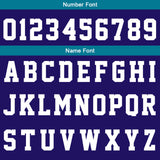 Custom Basketball Jersey Uniform Suit Printed Your Logo Name Number Purple-Teal