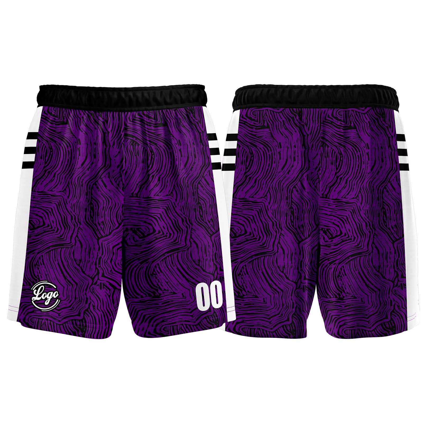 Custom Black Purple Basketball Jersey Uniform Suit Printed Your Logo Name Number enthsush
