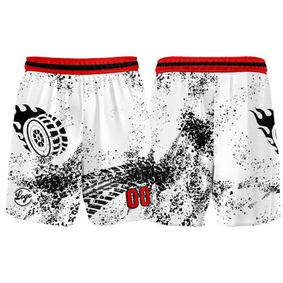 Custom White Black Red Basketball Jersey Uniform Suit Printed Your Logo Name Number enthsush