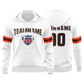 Custom Sweatshirt Hoodie For Man Woman Girl Boy Print Your Logo Name Number White enthsush