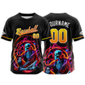 Custom Baseball Jersey Personalized Baseball Shirt for Men Women Kids Youth Teams Stitched and Print Yellow enthsush