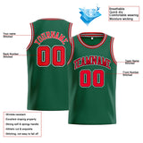 Custom Stitched Basketball Jersey for Men, Women And Kids Green-Red