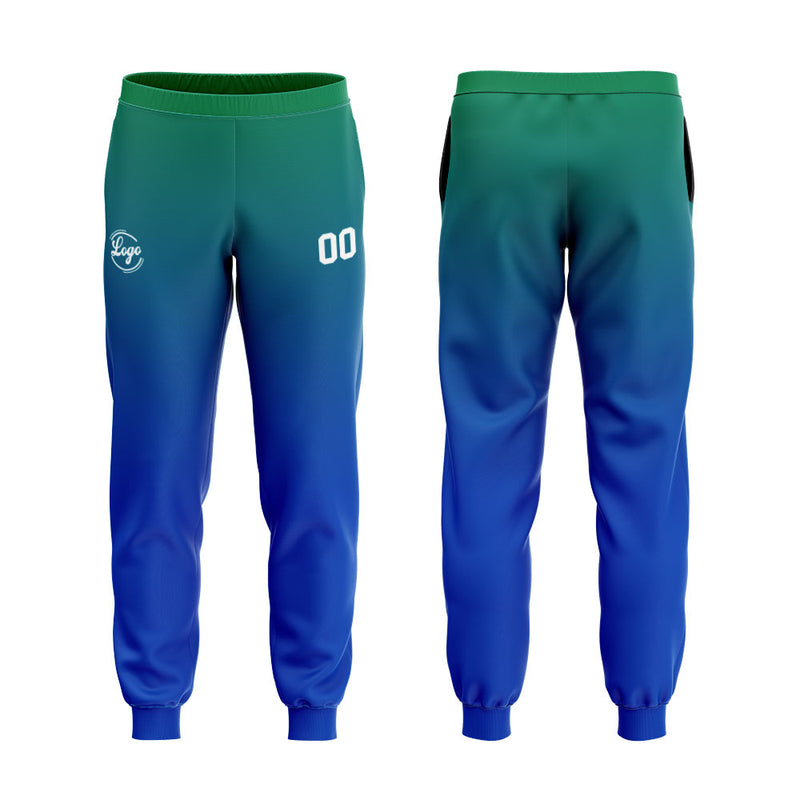 Custom Blue Green Sweatshirt Hoodie For Men Women Girl Boy Print Your Logo Name Number