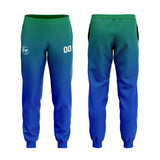 Custom Blue Green Sweatshirt Hoodie For Men Women Girl Boy Print Your Logo Name Number