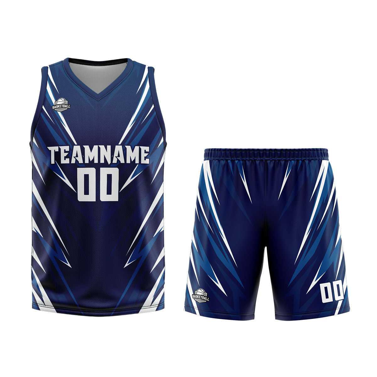 Custom Dark Blue Basketball Jersey Uniform Suit Printed Your Logo Name Number enthsush
