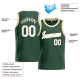 Custom Stitched Basketball Jersey for Men, Women And Kids Green-White-Cream