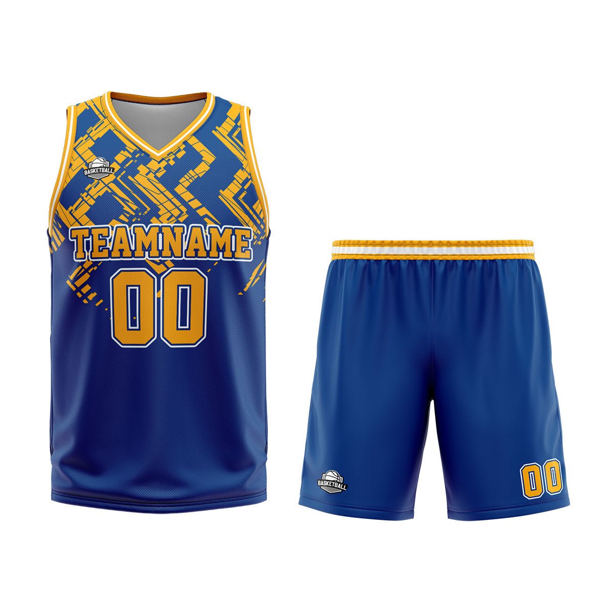 Custom Blue Orange Basketball Jersey Uniform Suit Printed Your Logo Name Number enthsush