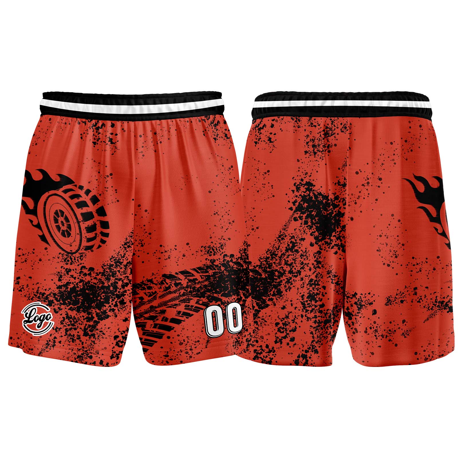 Custom Vermilion Basketball Jersey Uniform Suit Printed Your Logo Name Number enthsush