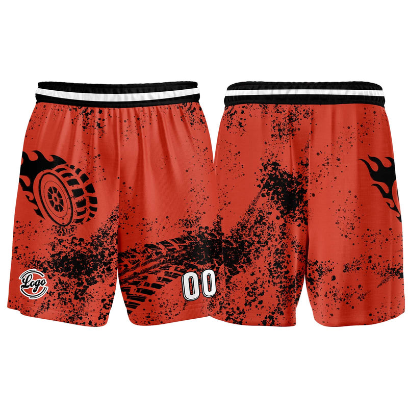 Custom Vermilion Basketball Jersey Uniform Suit Printed Your Logo Name Number