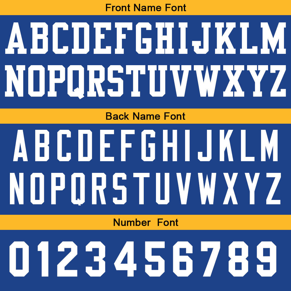 Custom Basketball Jersey Personalized Stitched Team Name Number Logo Royal&Yellow enthsush