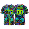 Custom Baseball Jersey Personalized Baseball Shirt for Men Women Kids Youth Teams Stitched and Print Purple&Neon Green enthsush