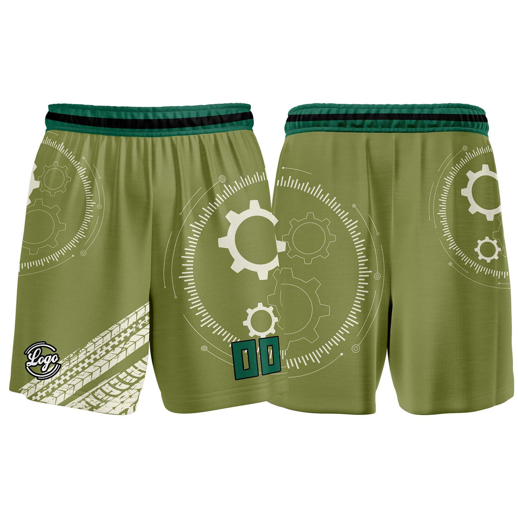 Custom Khaki Green Basketball Jersey Uniform Suit Printed Your Logo Name Number enthsush