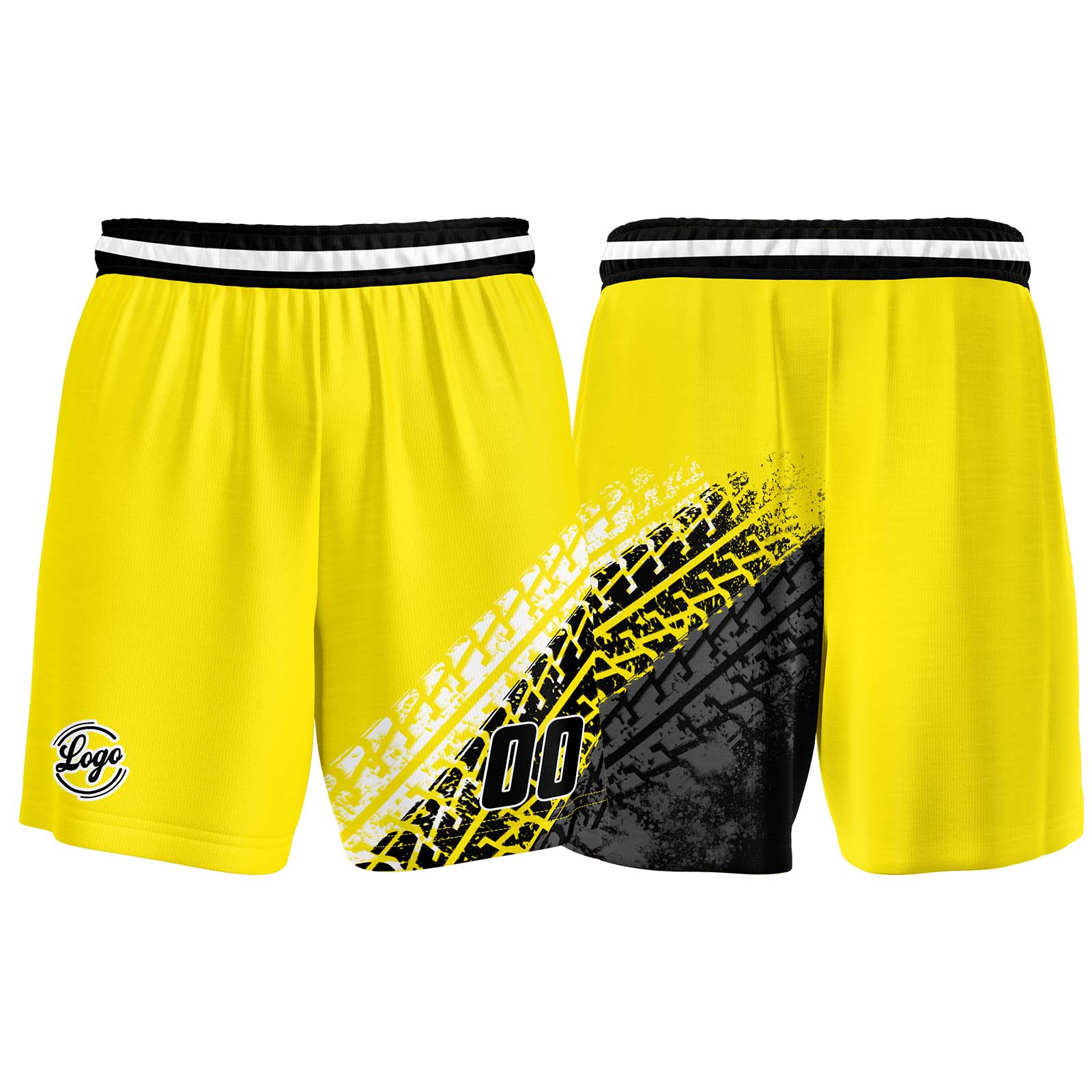 Custom Yellow Basketball Jersey Uniform Suit Printed Your Logo Name Number enthsush