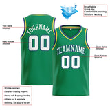 Custom Stitched Basketball Jersey for Men, Women And Kids Kelly Green-White