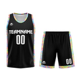 Custom Basketball Jersey Uniform Suit Printed Your Logo Name Number Black