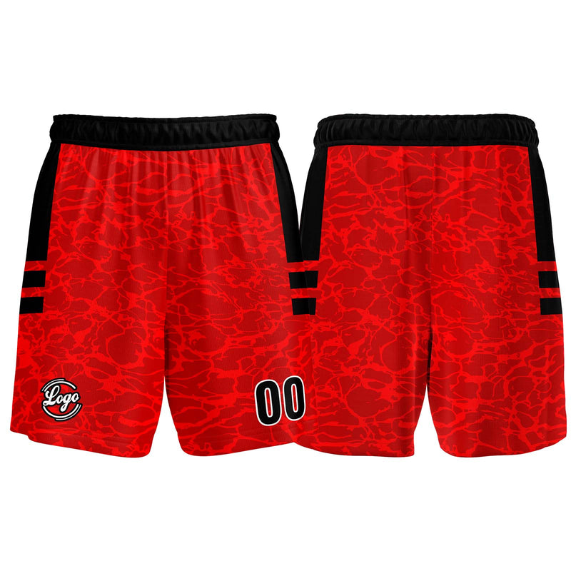 Custom Red Basketball Jersey Uniform Suit Printed Your Logo Name Number