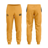 Custom White Yellow Sweatshirt Hoodie For Men Women Girl Boy Print Your Logo Name Number