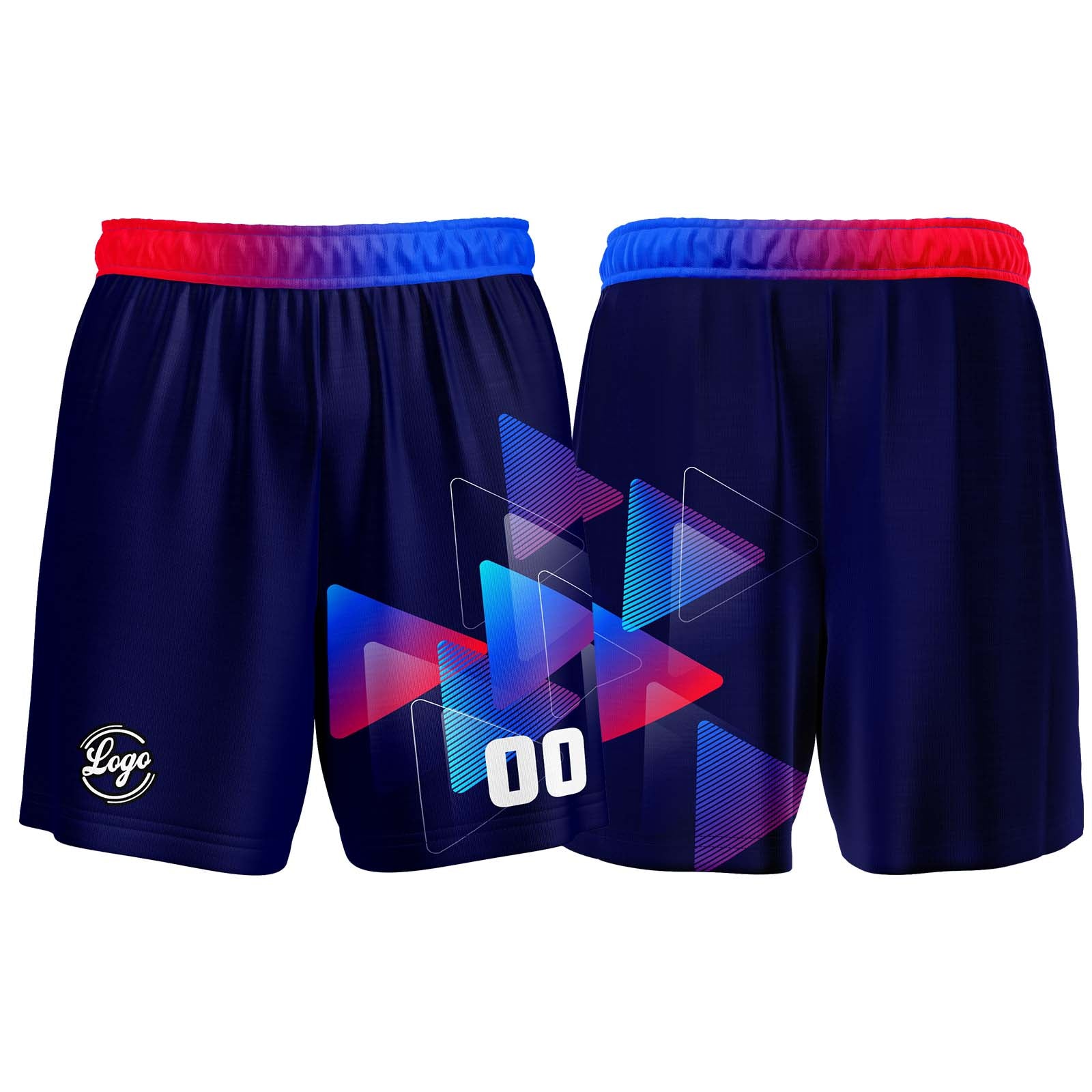 Custom Navy Red Blue Basketball Jersey Uniform Suit Printed Your Logo Name Number enthsush