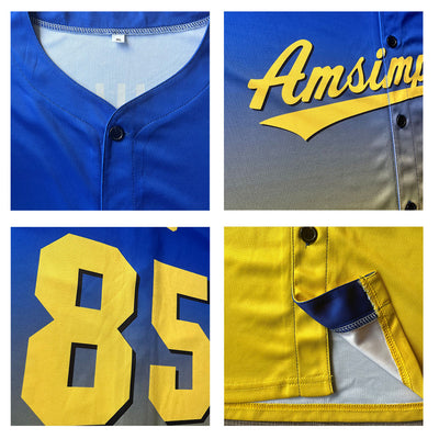 Custom Full Print Design Authentic Baseball Jersey purple-red pink-yellow enthsush