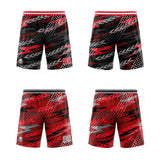 Custom Black Red Grey Reversible Basketball Suit for Adults and Kids Personalized Jersey