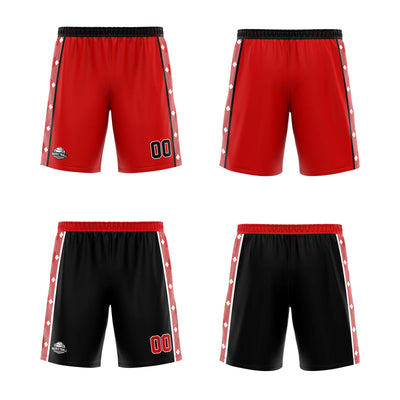 Custom Red Black Reversible Basketball Suit for Adults and Kids Personalized Jersey enthsush