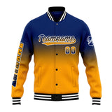 Custom Gradient Varsity Jacket Letterman jacket for Men, Women and Youth Navy&Orange