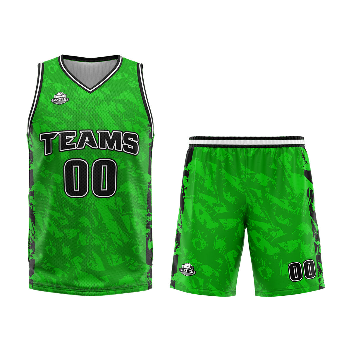 Custom Green Black Basketball Jersey Uniform Suit Printed Your Logo Name Number enthsush