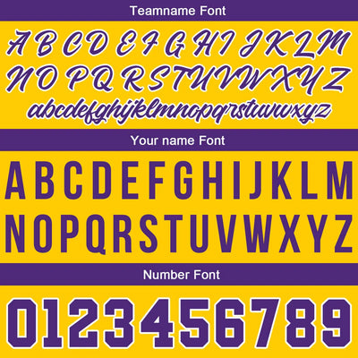 Custom Stitched Basketball Jersey for Men, Women  And Kids Yellow-Purple enthsush