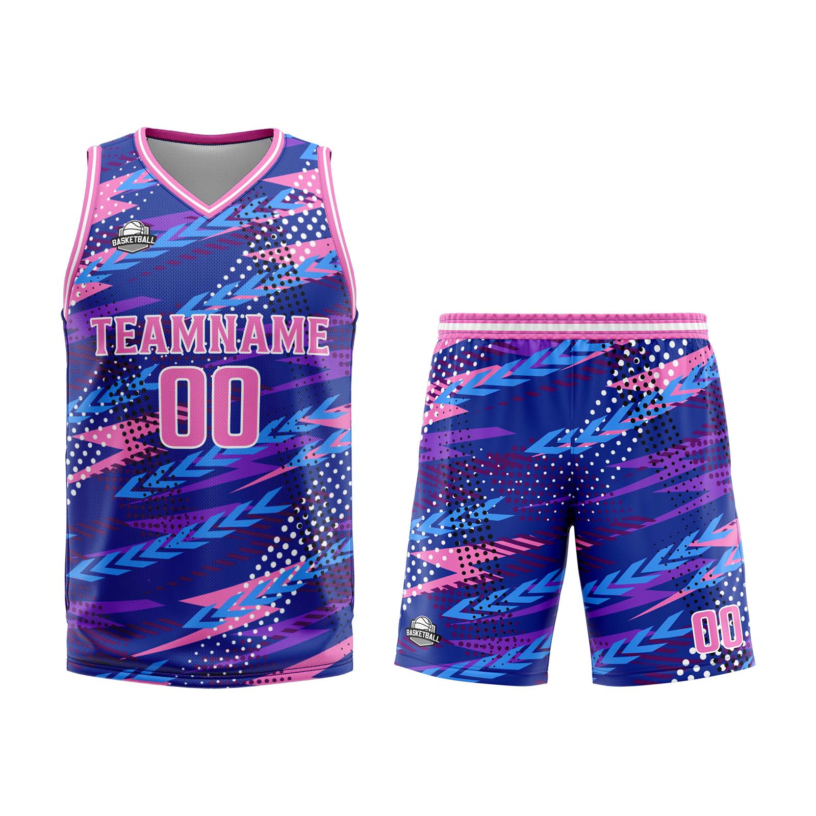 Custom Pink Purple Basketball Jersey Uniform Suit Printed Your Logo Name Number enthsush