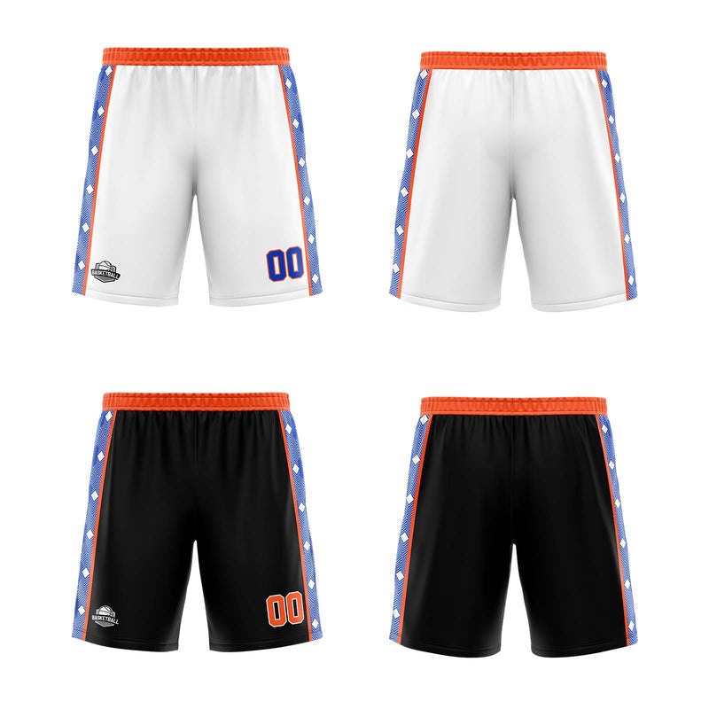 Custom Royal Orange Reversible Basketball Suit for Adults and Kids Personalized Jersey