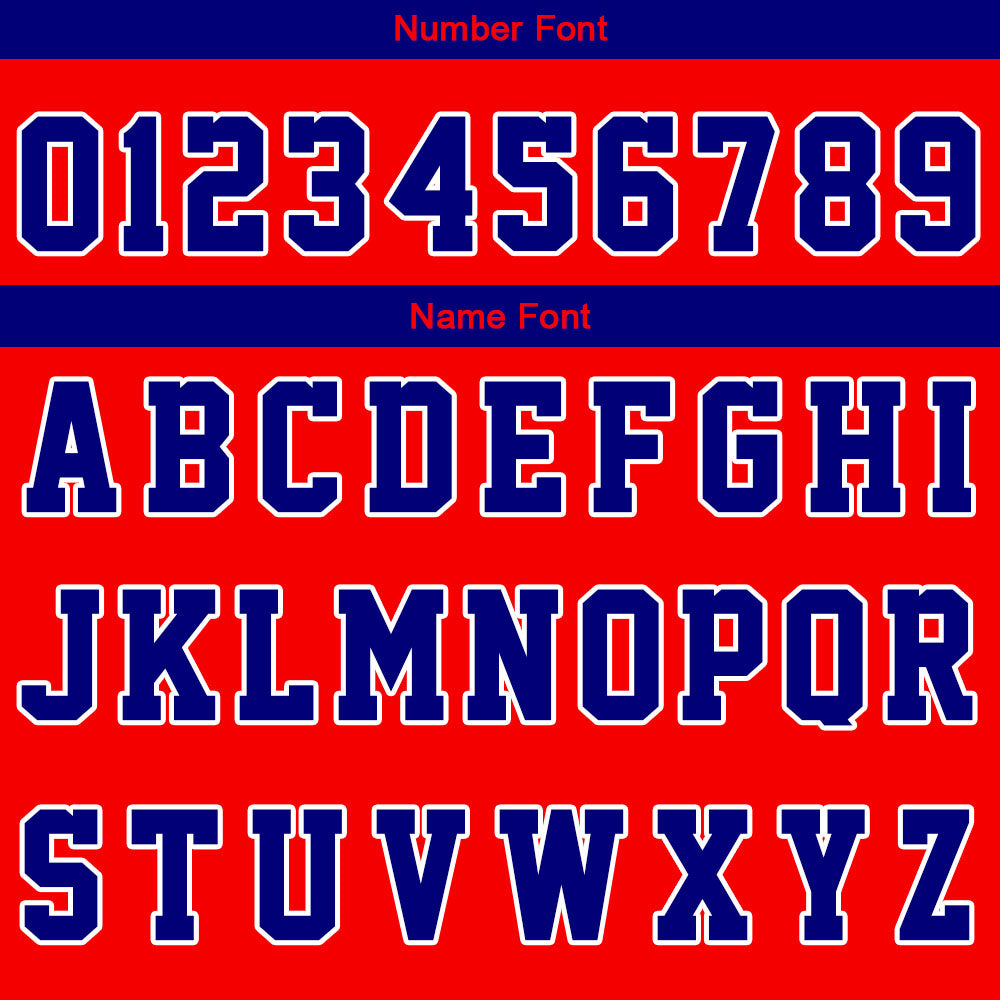 Custom Basketball Soccer Football Shooting Long T-Shirt for Adults and Kids Red&Royal enthsush