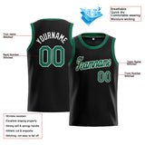 Custom Stitched Basketball Jersey for Men, Women And Kids Black-Kelly Green-White