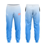 Custom Light Blue Sweatshirt Hoodie For Men Women Girl Boy Print Your Logo Name Number