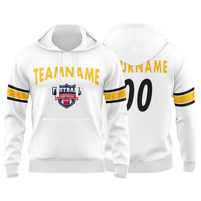 Custom Sweatshirt Hoodie For Man Woman Girl Boy Print Your Logo Name Number White enthsush