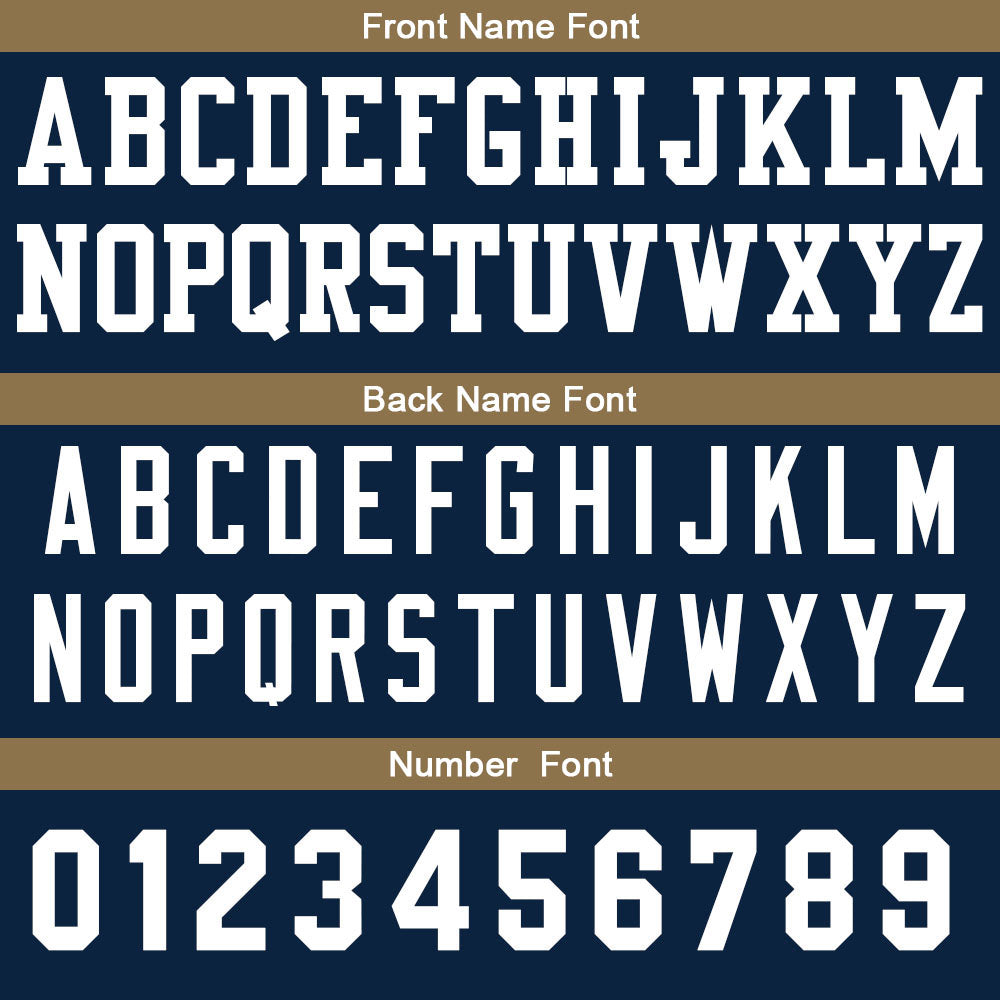 Custom Basketball Jersey Personalized Stitched Team Name Number Logo Navy&Gold enthsush