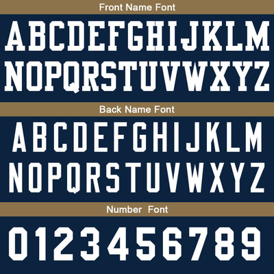 Custom Basketball Jersey Personalized Stitched Team Name Number Logo Navy&Gold enthsush