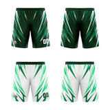 Custom Drak Green Reversible Basketball Suit for Adults and Kids Personalized Jersey