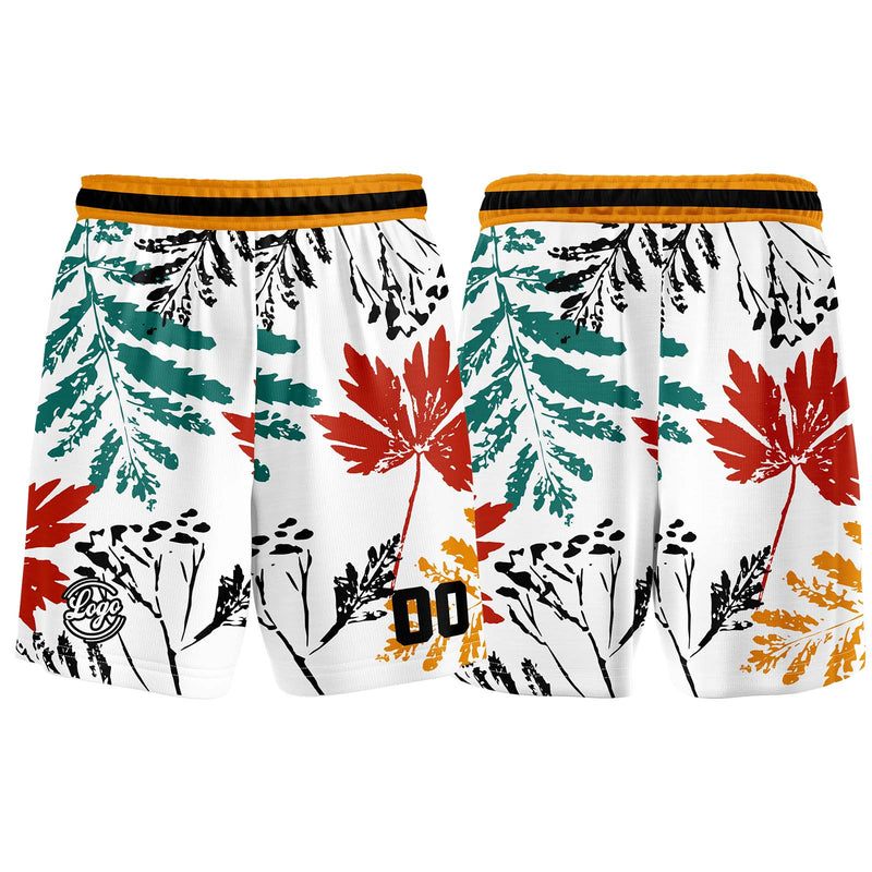 Custom White Orange Basketball Jersey Uniform Suit Printed Your Logo Name Number