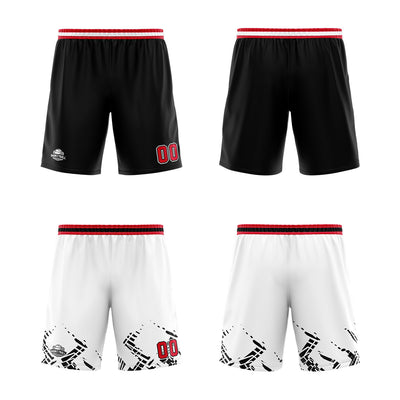 Custom Black Red Reversible Basketball Suit for Adults and Kids Personalized Jersey enthsush