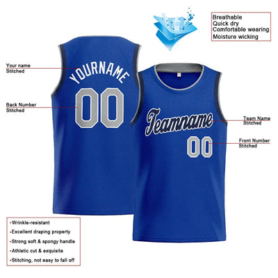 Custom Stitched Basketball Jersey for Men, Women And Kids Kelly Royal-White-Navy enthsush