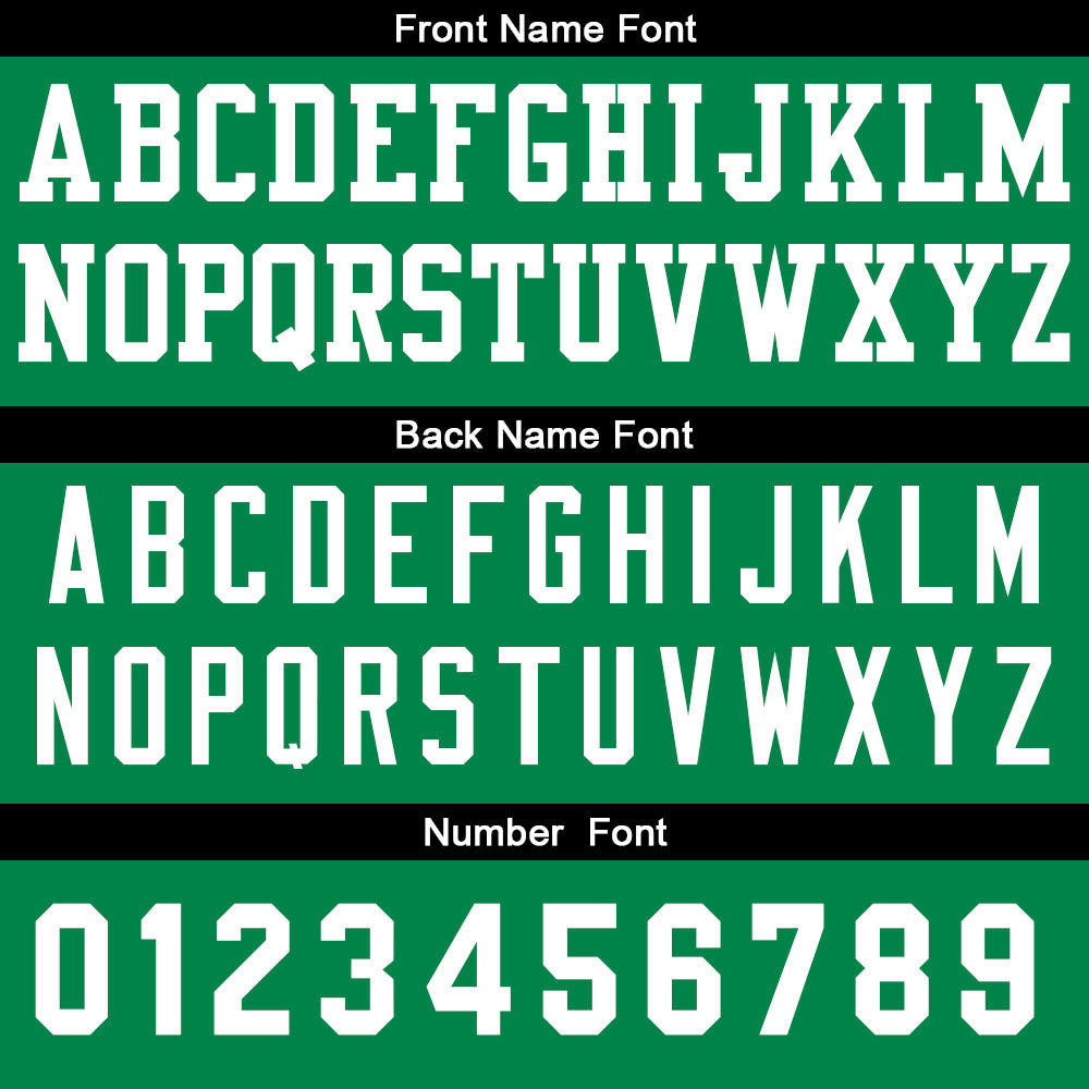 Custom Basketball Jersey Personalized Stitched Team Name Number Logo Black&Green enthsush
