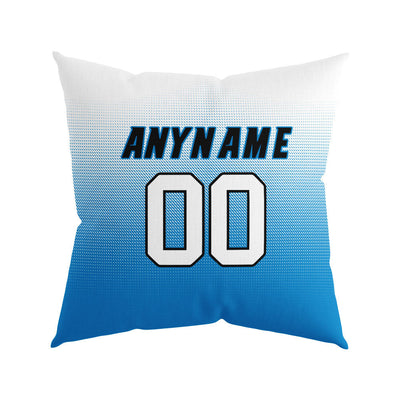 Custom Football Throw Pillow for Men Women Boy Gift Printed Your Personalized Name Number Blue&Gray&Black enthsush